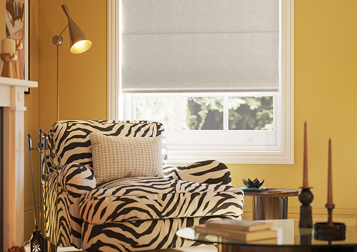 Atina (Blackout), Orange Splash - Twist&Fit Roman Blind - Image 5